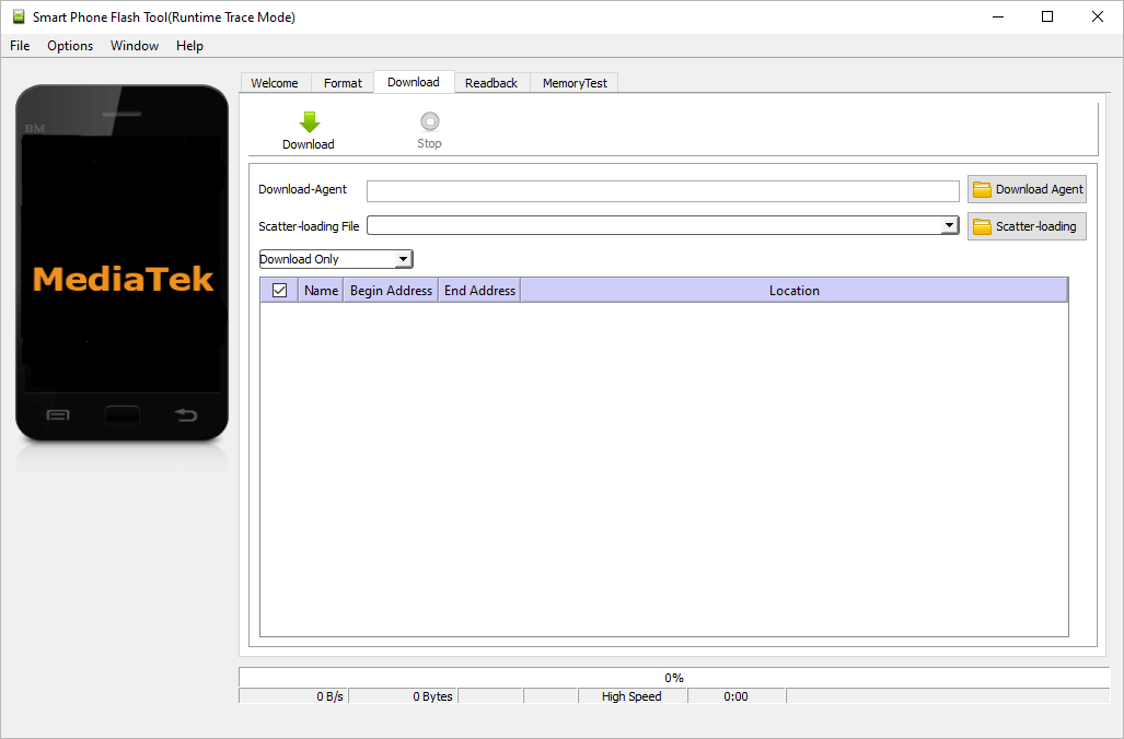 SP Flash Tool v5.1612 Preview